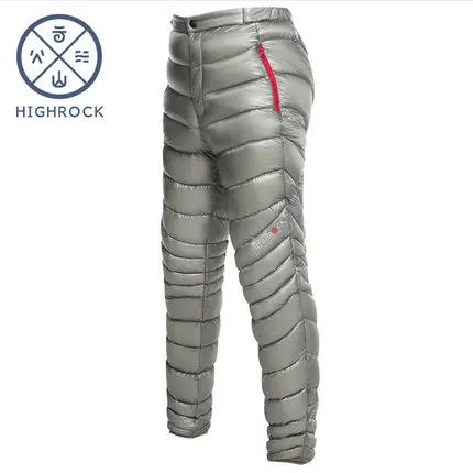 HIGHROCK 2018 зима 800FP 90% гусиный пух брюки женские мужские походные лыжные Толстые