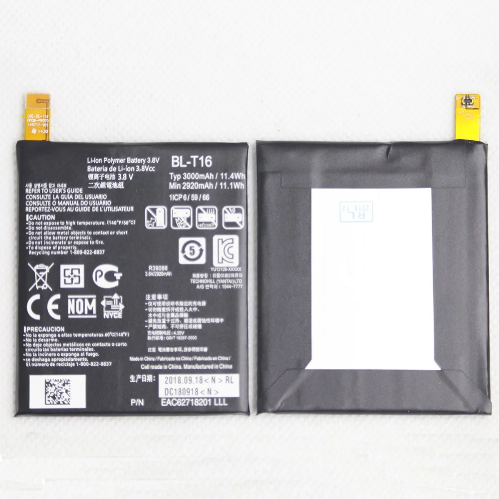 5 шт./лот для LG BL T16 аккумулятор телефона G Flex 2 H950 H955 H959 LS996 US995 3000 мАч мобильный