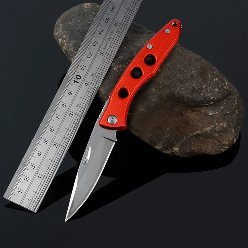 

PDR Folding Knife Aluminum Handle Blade knife Pocket Camping Kinfe for Outdoor 4 colors Available