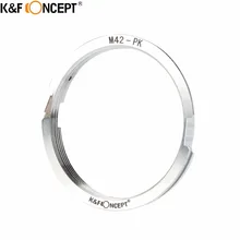 K & F концепция для M42-PK объектив камеры переходное кольцо из металла подходит для M42 винт крепления объектива к для Pentax K горе корпус камеры