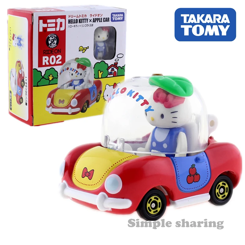 TAKARA TOMY DREAM TOMICA R02 катание на машине Hello Kitty аниме фигурки Детские игрушки литые