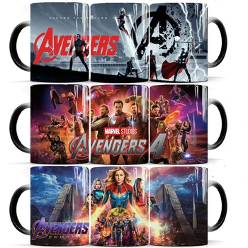 

Avengers: Endgame Magic coffee Mug Color Changing Ceramic Coffee Mugs surprise' Gift Mug for Your Friends Drop Shipping