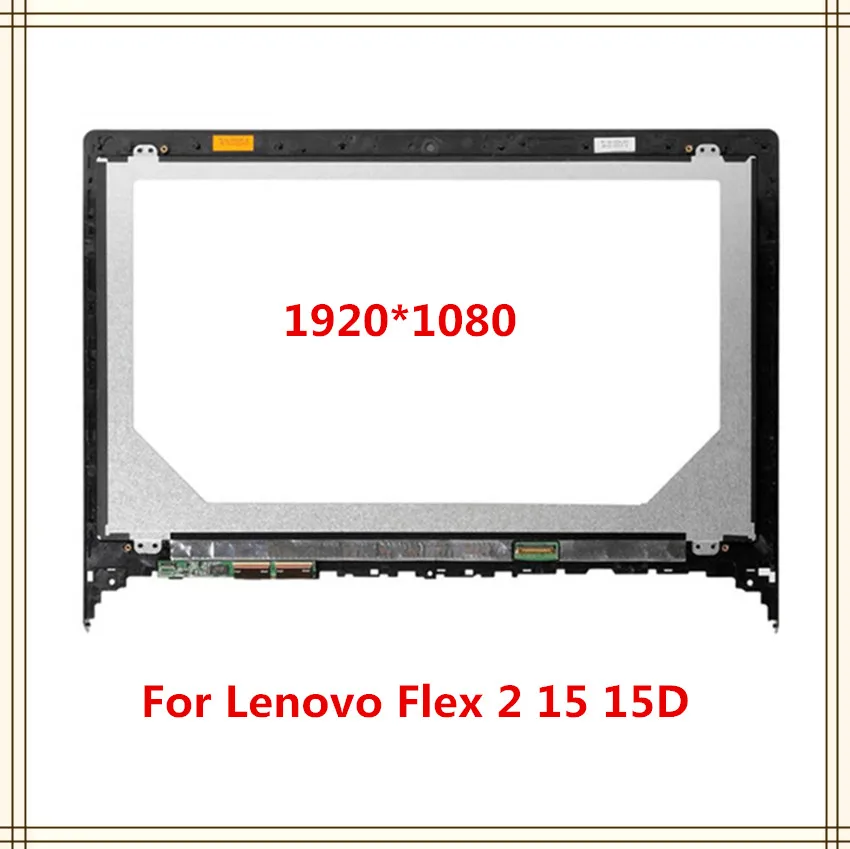 15," ноутбук сенсорный ЖК-экран панель дигитайзер сборка для lenovo flex 2 15 15D ЖК-дисплей 1920x1080
