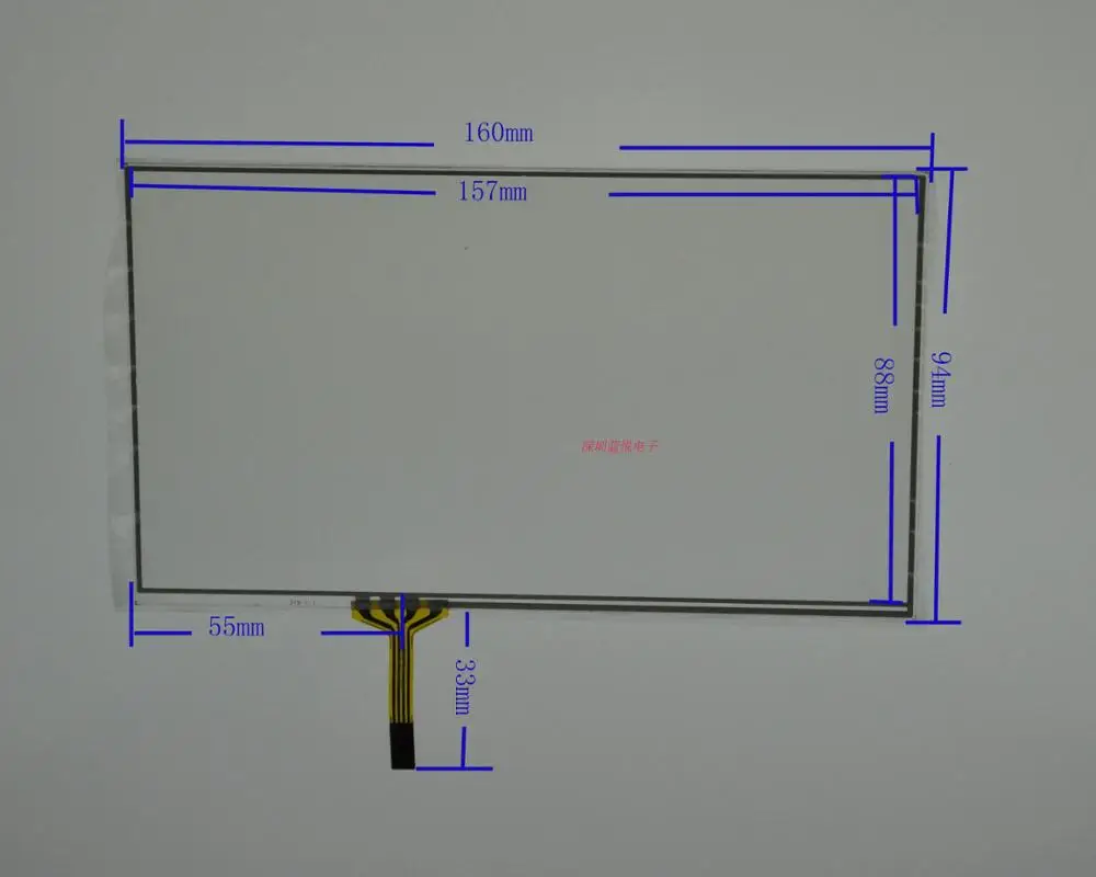 

7 inch four wire resistive touch screen 160*94 tablet computer touch screen handwriting screen