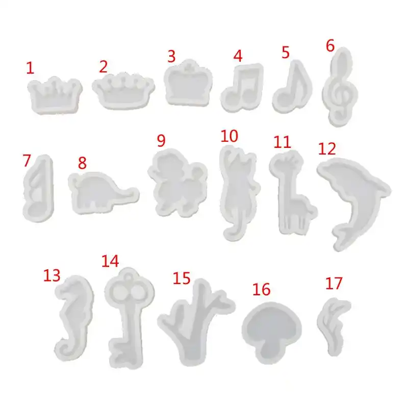 DIY Silicone Resin bunny Mold Jewelry Pendant Making Tool Mold Craft Handmade