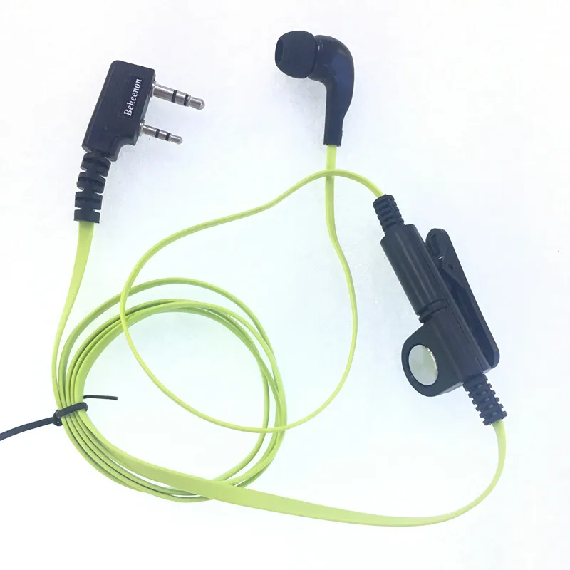 Зеленые модные наушники вкладыши с разъемом K для KENWOOD Baofeng BF888s UV5R UV82|Рации| |