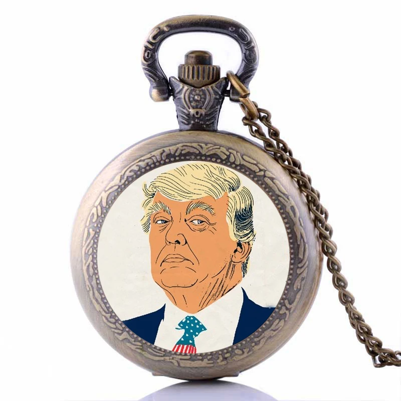Philippines President Rodrigo Duterte and USA Donald Trump Pocket Watch Necklace | Украшения и аксессуары