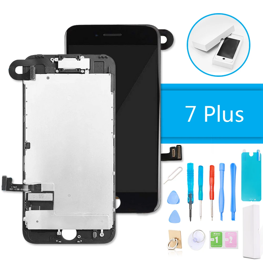 Lcd дигитайзер дисплей для Apple iPhone 7 Plus 3D сенсорный экран Замена полная сборка