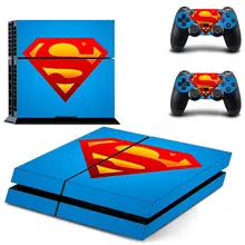 Наклейка для PS4 наклейки для консоли playstation 4+ Контроллеры-super man