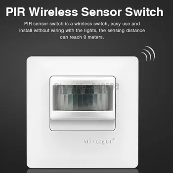 

Milight FUT034 AC 220V Input PIR Wireless Sensor Switch 8m Sensing Distance us with Mi.light PIR Bulbs Controller Downlight