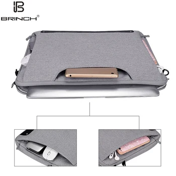 

New Brand Brinch Laptop Bag Shoulder For Apple Macbook Air Pro 13.3",15.4" Sleeve Case Cover For 11",13",14",15,15.6 inch Laptop
