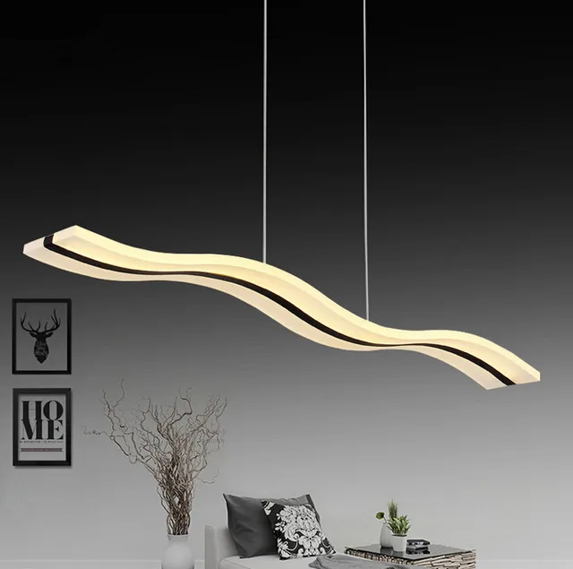 2017 sale modern design led living room wave pendant light simple personality suspension acrylic home decor - Suspension Design Led 2017 sale modern design led living room wave pendant light simple personality suspension acrylic home decor - Suspension Design Led