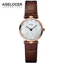 AGELOCER Women Watch Luxury Brand Fashion Casual Ladies Gold Watch Quartz Simple Clock Relogio Feminino Reloj Mujer Montre Femme