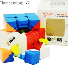 QiYi Thunderclap Black 3Layer Mofangge Qiyi 5.7cm 3layer Thunderclap V2 Stickerless QiYi Valk 3 Black Magic Cube