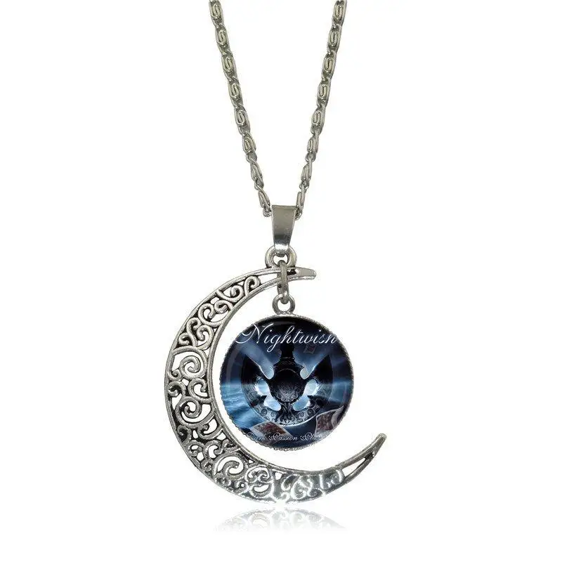 Ей эмалированная рок группа Nightwish Glass ожерелье с подвеской кабошоном модное для