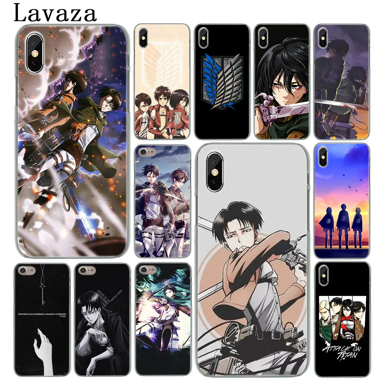 Жесткий чехол для телефона Lavaza Attack on Titan EREN ARMIN Levi iPhone XR X XS 11 Pro Max 10 7 8 6S 5 5S SE 4S 4 |