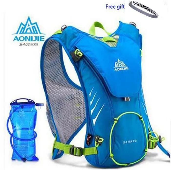 

AONIJIE Men Women Outdoor Sport Running Hydration Backpack Nylon Lightweight Marathon Cycling With 1.5L Hydration Water Bag