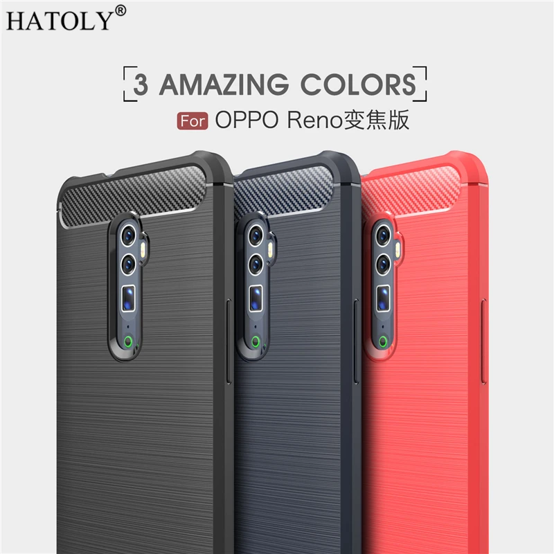 

Cover OPPO Reno 10X Zoom Case Business Style Soft Silicone Rubber Phone Cover for OPPO Reno 10X Zoom Case for OPPO Reno 10X Zoom