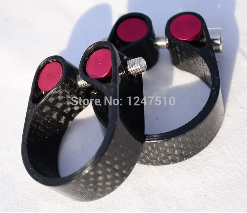 

New Matte Full Carbon Fiber Seatpost Clamp For 27.2mm 30.8mm 30.9mm 34.9mm Seat post Clamp