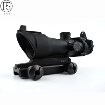 

Tactical Hunting Airsoft Optics Riflescope ACOG 1X32 Red Green Dot Sight Hunting Shooting Rifle Scope With 20mm Mount Rail