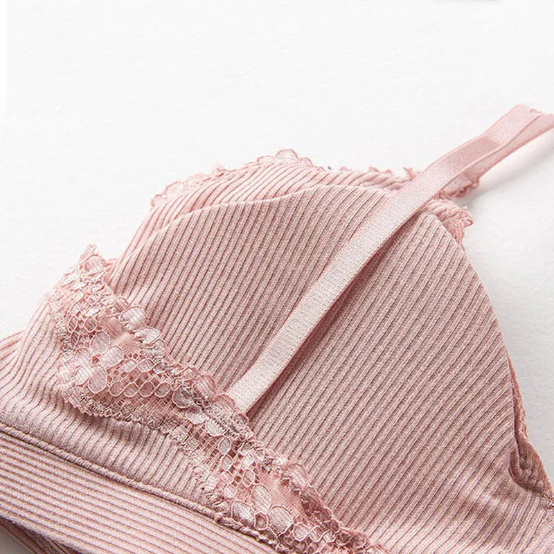CINOON 2019 New Women Fashion Cotton Lingerie Wireless Bras For Women Push Up Bra Set comfortable Sexy Underwear Free Shipping