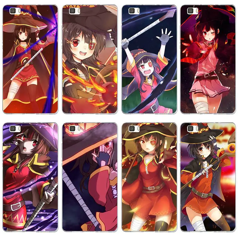 Мягкий силиконовый чехол для Huawei P8 P9 P10 P20 P30 Y5 Y6 II Y7 Honor 6X9 Mate 10 Pro Lite Anime Girl Rocket Konosuba