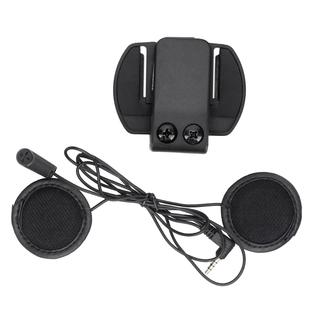 V6 Headphone Soft Earphone Microphone Clip Work for V6 V4 Motorcycle Helmet Bluetooth Intercom Moto bt Interphone Headset