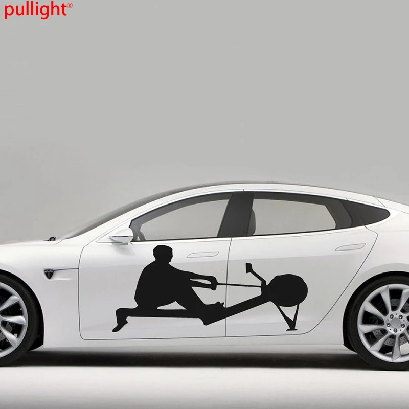 Details About  Car Side Decor Vinyl Graphics Decals Sport People Man Doing Exercises