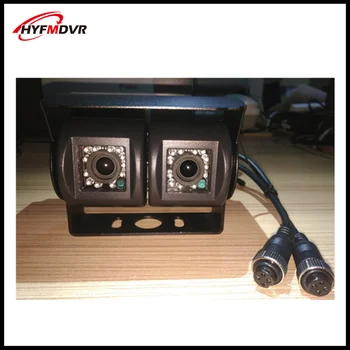 

720P/960P dual lens car mounted camera infrared metal probe bus/truck waterproof front view monitoring equipment