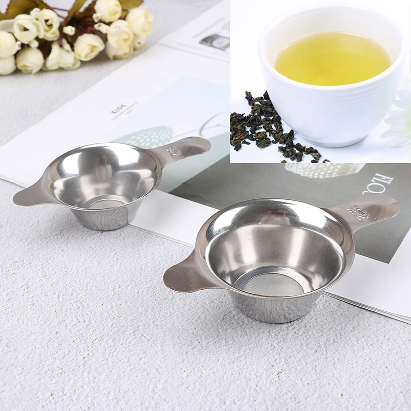 

Stainless steel mesh tea infuser filter cup strainer loose tea leaf filter sieve