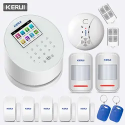 KERUI W2 2,4 дюймов TFT цветной экран 433 МГц Беспроводная Частота GSM 850/900/1800/1900 МГц wi-fi домашняя охранная система охранной сигнализации