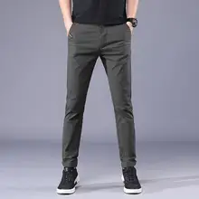 Летний Тонкий костюм брюки мужские новые деловые хлопковые тонкие брюки мужские серые