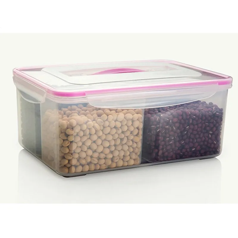 

High-quality multi-functional Food storage box Sealed Crisper Refrigerator Food Box Dry cargo Sub-grid Container Home Kitchen