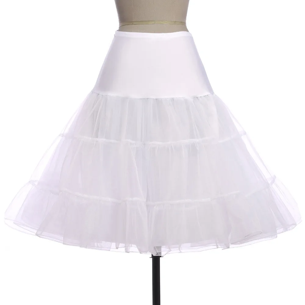 2018 Spring Cosplay Petticoat Woman Underskirt 65CM Length Knee Short Wedding Petticoat 3 Layers
