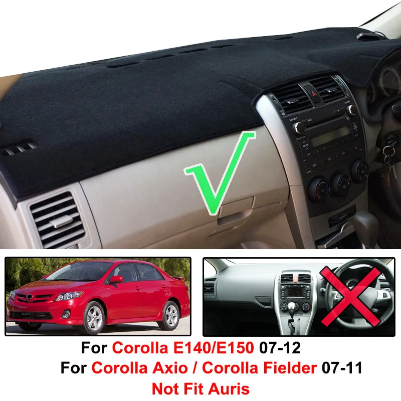 Для Toyota Corolla Axio Fielder 2007 2008 2009 2010 2011 коврик для приборной панели, чехол для приборной панели, грязный коврик, автомобильные аксессуары