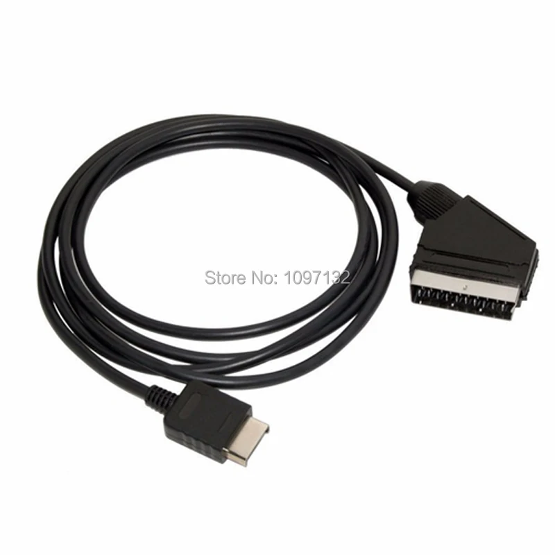 

20pcs/lot 6Ft RGB SCART Wire Cable TV AV for Playstation PS1 PS2 PS3 Console