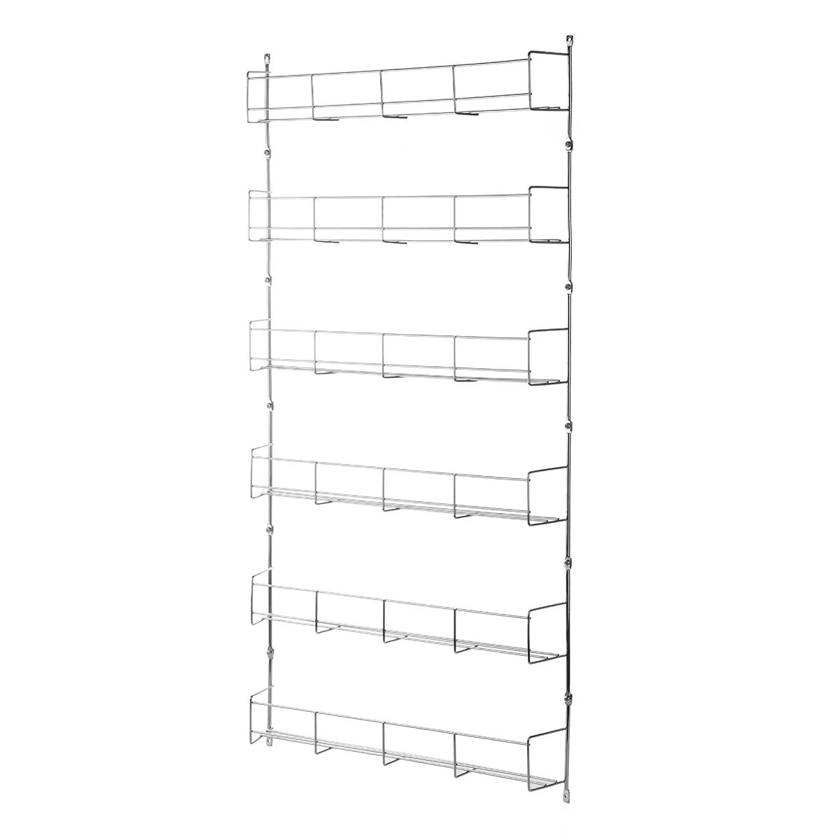 1 шт., 6 слоев, кухонный шкаф для специй, органайзер, держатели для хранения, полка, железная полка, настенный держатель, экономит пространство, полка