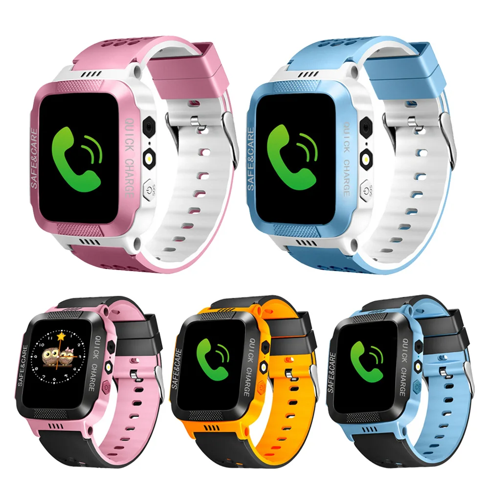 

Anti-lost Kids Safe Tracker SOS Call GSM Phone Touch Screen Smart Watch For IOS Android System Accessory Gift Hot Sale
