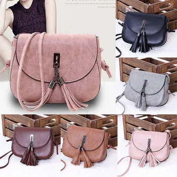 

Hot Women Tassel Handbag Shoulder Bag Tote Purse Messenger Satchel Bag