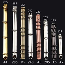 A4 B5 A5 A6 A7 отрывными листами спиральный блокнот с металлической застежкой, записная книжка с кольцевым механизмом 1,5/2/3 см диаметр DIY формы бумажная папка для хранения аксессуары