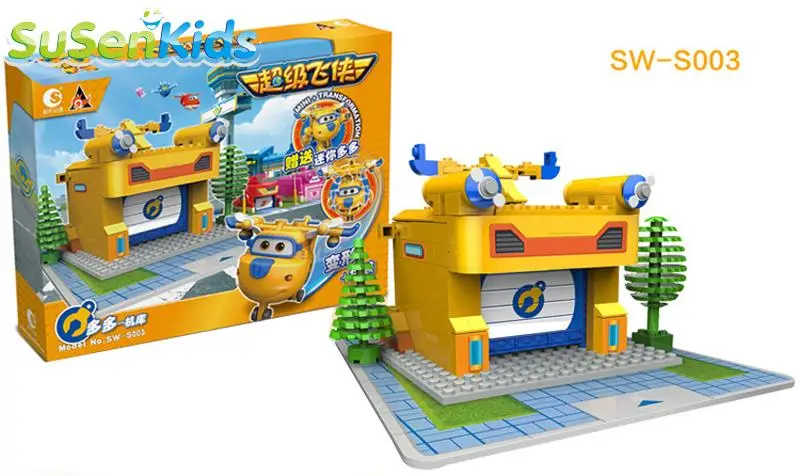 

Super Wings Mini Airplane with Hangar ABS Robot toys Action Figures Transformation Animation Kids Gift Compatible with toy