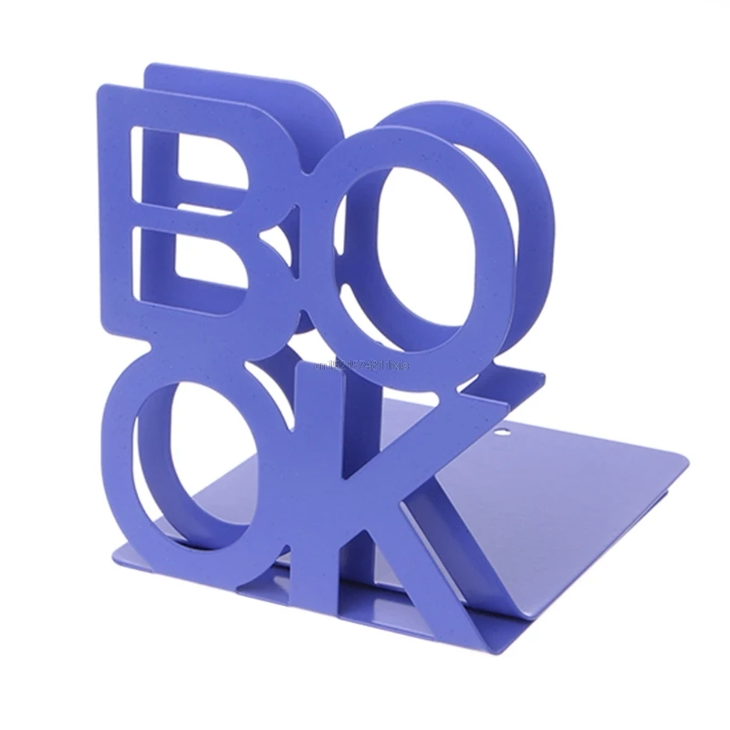 Новые металлические железные книгодержатели в форме алфавита, подставка для книг - Цвет: 2