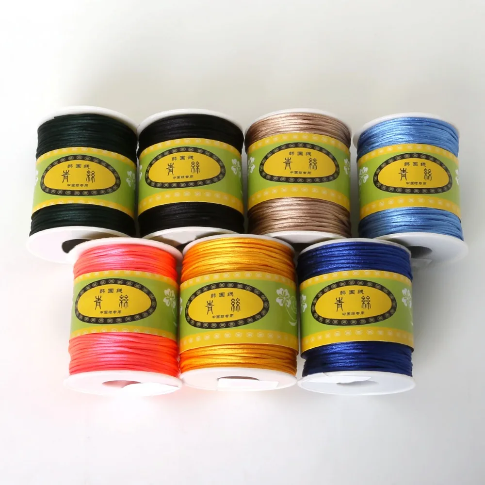 

70 meters/lot Colorful Nylon Beading Cord String DIY Bracelet Necklace Jewelry Findings Accessories 1.5mm