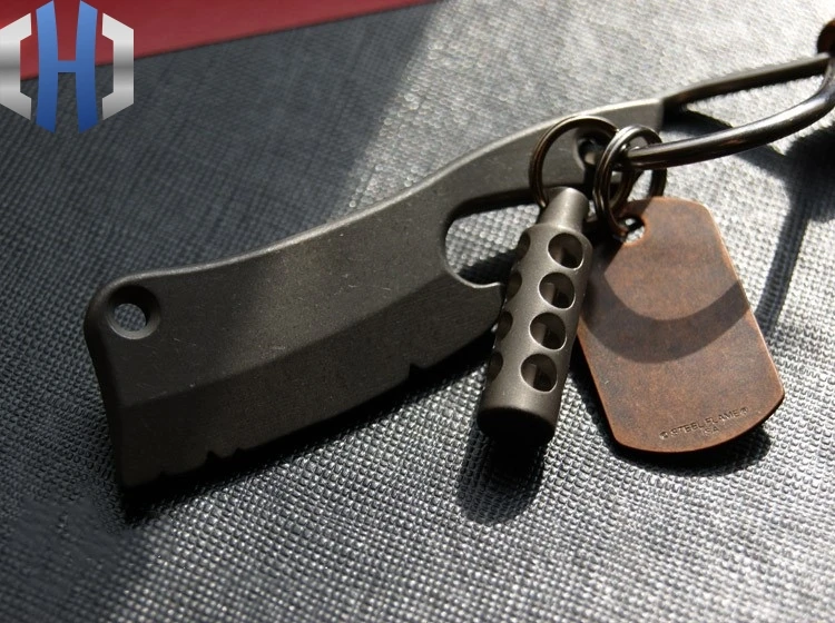 EDC маленький кухонный нож из титанового сплава открывалка для ключей подвеска на