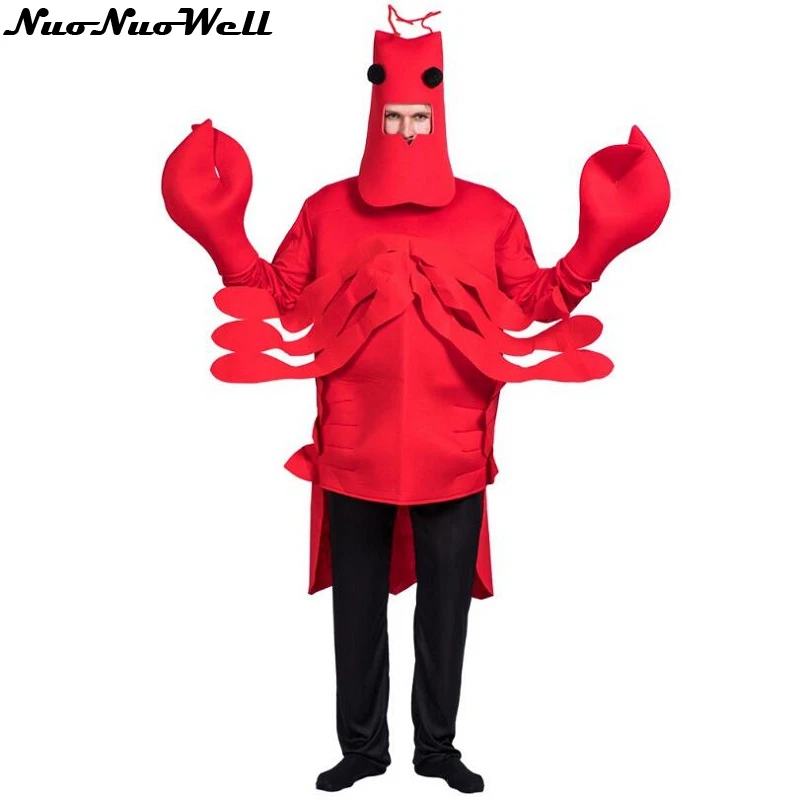 Unisex Adult Halloween Costume Red Lobster Costume Men Christmas ...