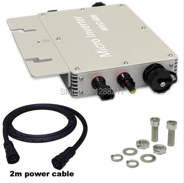 

600W Solar Grid Tie Inverter Input DC22V-50V to AC110V/220V Wireless WVC Inverter with Waterproof IP65 Micro Inverter