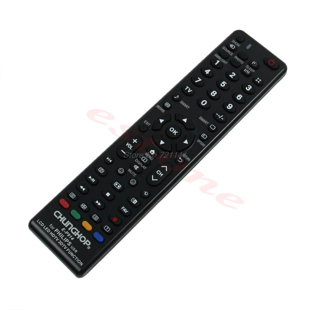 

1 PC Universal Remote Control E-P914 For Philips Use LED LCD HDTV 3DTV Function Electronics Stocks