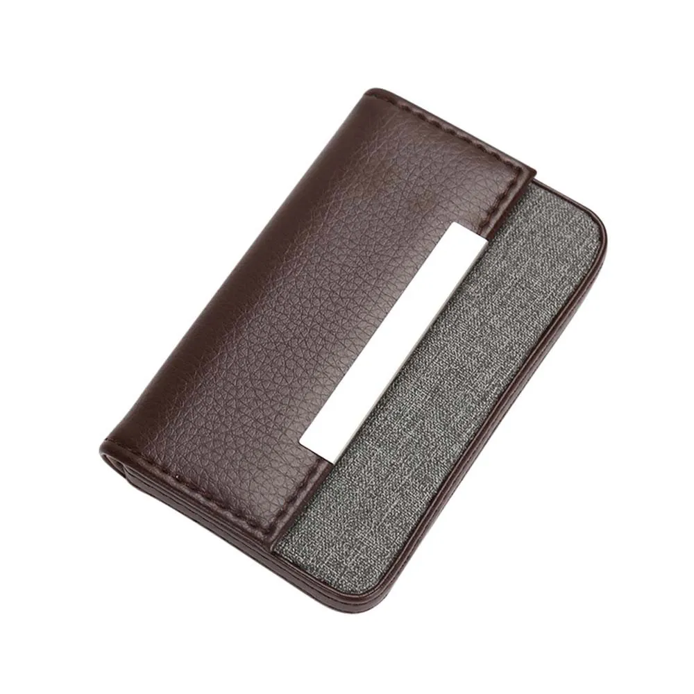 

Women Men ID Credit Card Protector Leather Wallet Card Holder Package Box Unisex Casual Card Wallets High Quality Card Holders