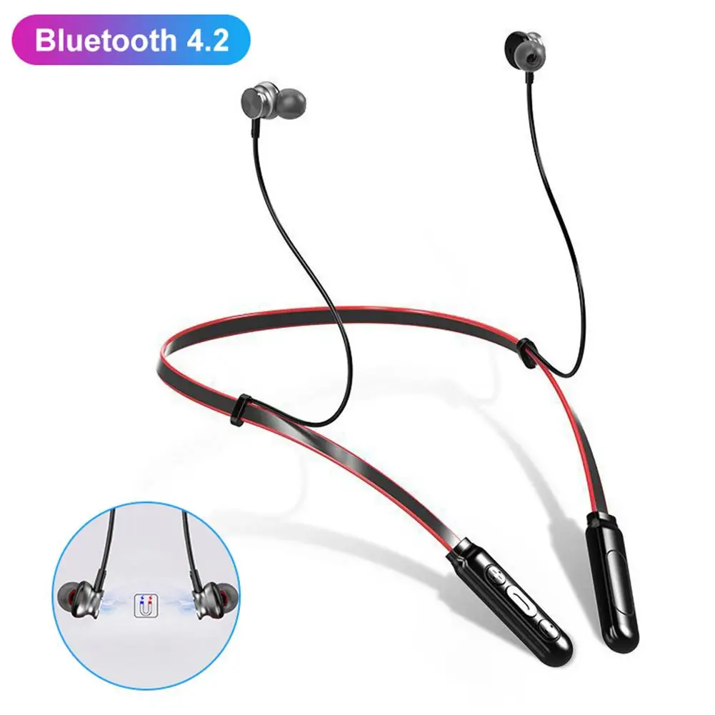 

Q9 Sweatproof Magnetic Wireless Bluetooth 4.2 Neckband In-Ear Sports Earphone Neckband Design