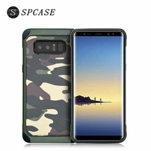 

SPCASE Luxury Army Camo Camouflage Phone Cases For Samsung Galaxy Note 8 S8 Plus S7 Edge S6 Edge G530 Armor TPU Back Soft Coque